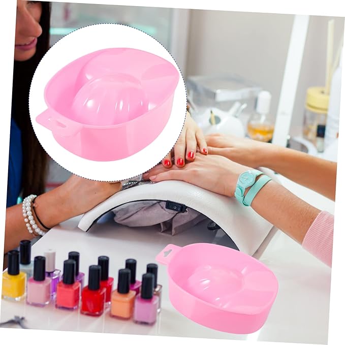 MERRYHAPY Single Layer Soaking Bowl Manicure Hand Soaking Bowl for Nail Removal and Care Tools