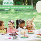 Self-Adhesive Napkin Bands, elegant table setting, - Image 4