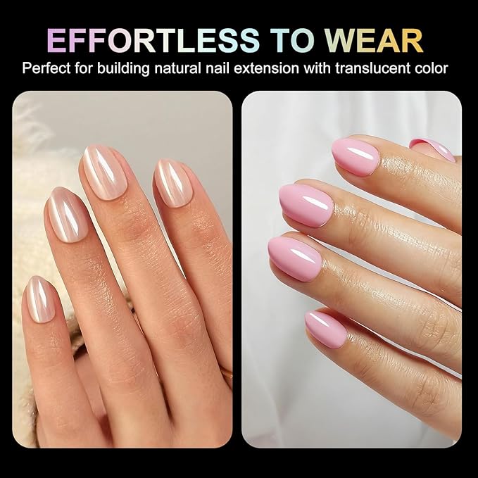 Extra Short Almond Nail Tips 240Pcs Full Cover Soft Gel Nail Tips Short Almond Shaped Nails Tips Soft Gelly Gel Clear Fake Nails Tip for Acrylic Nail Soak Off Home DIY Salon Nails 12 Sizes