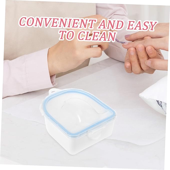 Manicure Soak Bowl Set Durable Hand Soaking Bowls for Nail Art Dead Skin Softening and Home Diy Manicure Blue Nail Care Kit