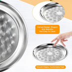 20 Pack Stainless Steel Round Serving Tray - Image 3