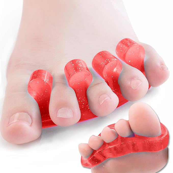 Dr. JK- ToePal Gel Toe Separator, 2 Pairs, Toe Spacers, Bunion Corrector, Christmas Gifts