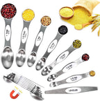 18-Pc Magnetic Measuring Cups and Spoons Set, - Image 2