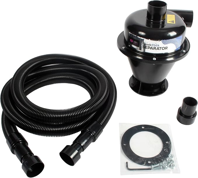 Cen-Tec Systems Quick Click Dust Collection Separator with 8 Ft. Hose