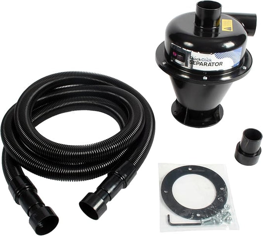 Cen-Tec Systems Quick Click Dust Collection Separator with 8 Ft. Hose