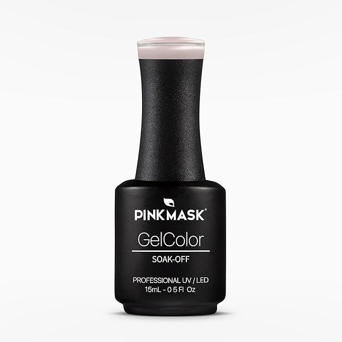 PINK MASK Gel Color Nail Polish Pinky Way 15ml / o.5 oz - UV/LED Gel Polish, Non Wipe, Long Lasting, Soak Off Formula