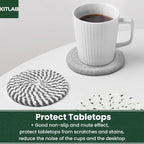 Drink Coasters with Holder, Tabletop Protection, Home Decor, - Image 5