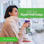 Restaurantware-12 Ounce Disposable Coffee Cups, 500 Ripple Wall Hot Cups - Image 7