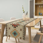 Aztec Southwest Table Runner, Ethnic Geometric Table Runners Dresser Scarves - Image 2