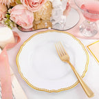 60pcs Gold Plastic Plates - Image 3