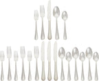 Amazon Basics Silverware Set, Stainless Steel Flatware, Dishwasher Safe by AmazonBasics
