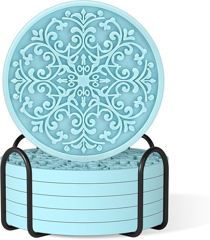 Drink Coasters, Coasters Set of 6 by Aiawoxc