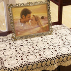 Damanni Rectangular Cotton Handmade Crochet Lace Table Runner Doilies Table - Image 5