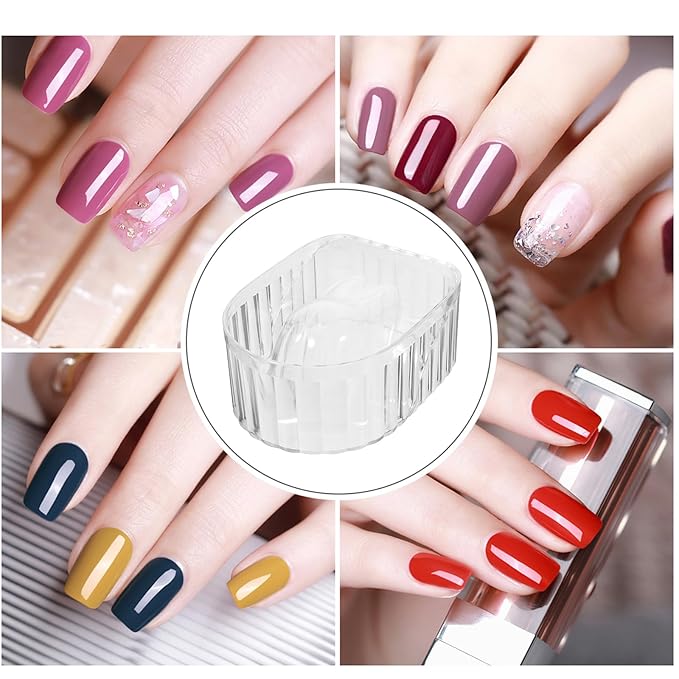 Nail Soaking Bowl: Acrylic Manicure Tray for Softening Cuticles & Removing, Stylish Design for Home Salon Use for Home Nail Salon Supplies Polishing Remover Treatment