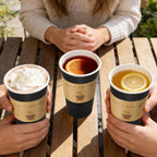 BYSNOW 20 oz 50 pack Disposable Paper Coffee Cups - Image 7