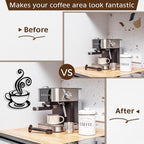 Oubasa Metal Coffee Cup Wall Decor, Minimalist Cafe Themed - Image 5