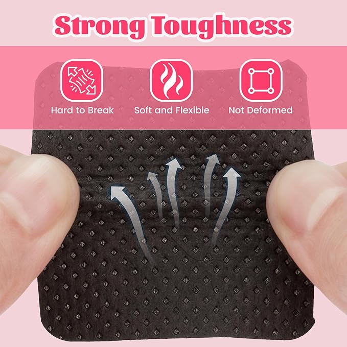 MAYEEN Lint Free Nail Wipes 400PCS Non-Woven Fabric Nail Polish Remover Wipes No Lint Nail Wipe for Gel Nails Eyelash Extensions Glue Cleaning Pad Nail Supplies