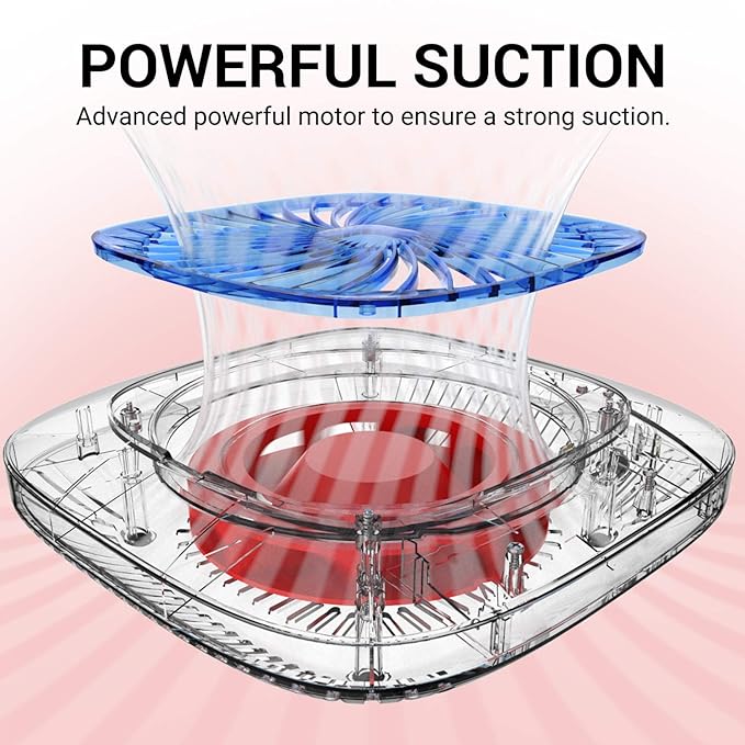 MelodySusie Nail Dust Collector with Reusable Filter, Powerful Vacuum Fan, Low Noise, Nail Salon