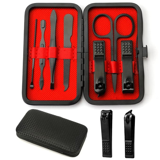 Manicure Set, Stocking Stuffers for Men, Nail Clipper Set, Manicure Kit, Travel Nail Grooming Kit, Stainless Steel Facial Manicure Pedicure Nail Care Tools, Christmas Gifts for Men Dad Teens Boyfriend