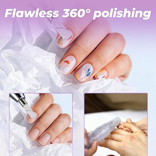 242PCS Fine Grit Sanding Bands for Nail Drill Set, 80/120/180/240 Grit Bits with 3 Mm Mandrel Bit for Acrylic Nails Gel Manicures and Pedicure