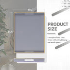 Gray Serving Tray with Handles, Modern Grey Decorative Tray - Image 2