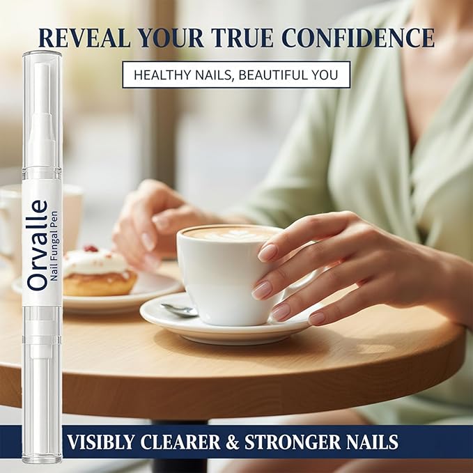 Orvalle Nail Fungus Pen,Toenail fungus pen,Nail Growth Pen for Repair & Strengthener,Nail Growth Treatment Repair Serum Twist Pen Activator for Repair & Strengthener(2pcs)