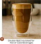 Teaspressa Amber Glass Cloud Cup 12 oz Double-Wall Insulated Borosilicate Glass - Image 6