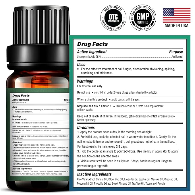 FOOT CURE Toenail Fungus Treatment for Fingernails, Nail repair, Toenail Softener, Yellow Toenail Treatment, Ingrown Nails and Foot Fungus Treatment Extra Strength (Pack of 1)