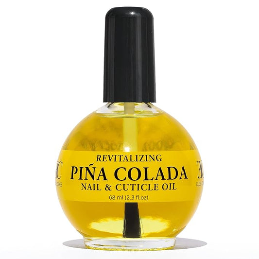 ELLIE CHASE Moisturizing Cuticle & Nail Care Oil 2.3 Fl Oz - Pina Colada Scented – Infused with Jojoba Oil, Aloe, Vitamin E – Nail & Cuticle Hydration, Repair, Moisturizer, Strengthener, Growth