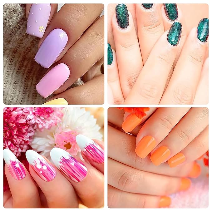 SILPECWEE 7pcs Acrylic Nail Brush Nail Clean Up Brush Polish Remover Brush Nail Design Brushes Extension Gel Brush Nail Polish Brush Nail Painting Kit Manicure Brush Nail Art Tools