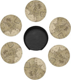 SEPTYK Middle Earth Map Pattern Coasters - Image 3