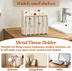Reversible Napkin Holder for Table Gold | 2-in-1 Gold Metal Cocktail Napkin - Image 5