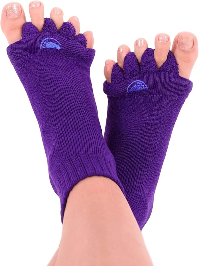 My Happy Feet Foot Alignment Socks with Toe Separators for Men or Women
