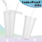 Hooqict 7 Pack Reusable Plastic Cups - Image 6