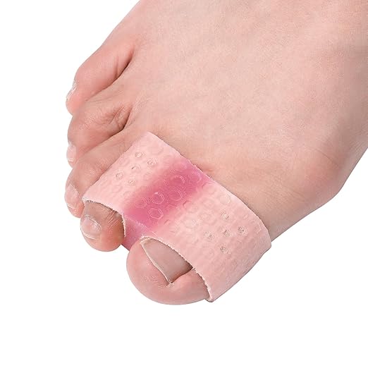 Toe Separator for Women and Men, Breathable Gel Bunion Corrector for Big Toe, 4 Pcs Big Toe Spacer for Bunions, Overlaps, Deformed Toes - Pink Small