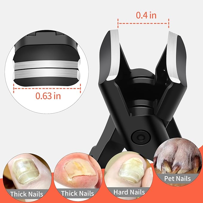Nail Clippers for Men Toenail Clippers and Fingernail Clipper Toe Nail Clippers for Women Nail Clipper with Long Handle Wide Jaw