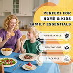 Wheat Straw Dinnerware Sets for 8, Kitchen Dish Set - Image 7