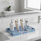 Hiceeden Set of 2 Boho Floral Serving Tray - Image 8