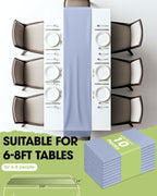 Pureegg Dusty Blue Plastic Table Runners - Image 5