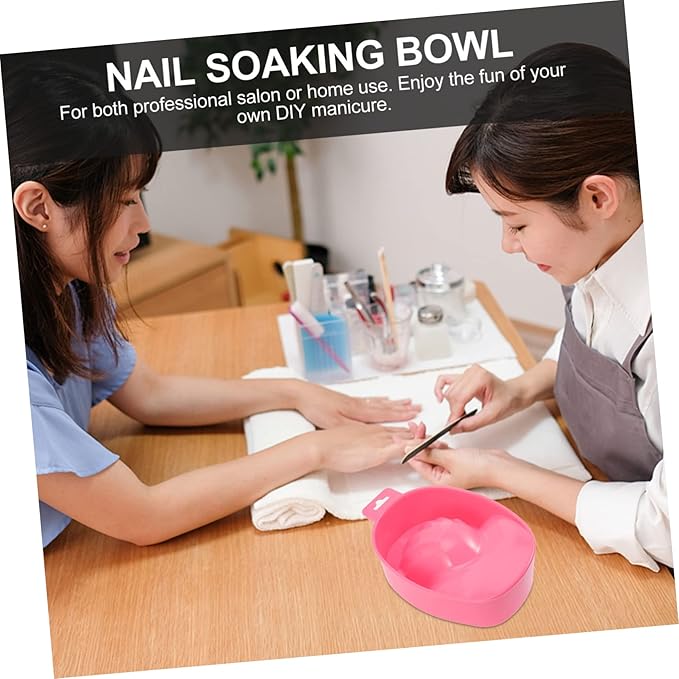 Housoutil Manicure Bowls for Soaking Bulk 8pcs Nail Art Bowls Warm Water Compatibility