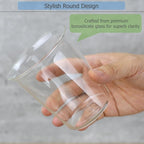 EIKS 2 Pack Drinking Glasses Crystal Clear Cups, 400ml/13.5oz | - Image 4