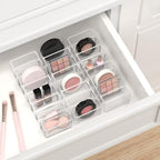 HBlife 2 Pack Clear Acrylic Makeup Compact Organizer, 8 Spaces Vanity Organizer - Image 7