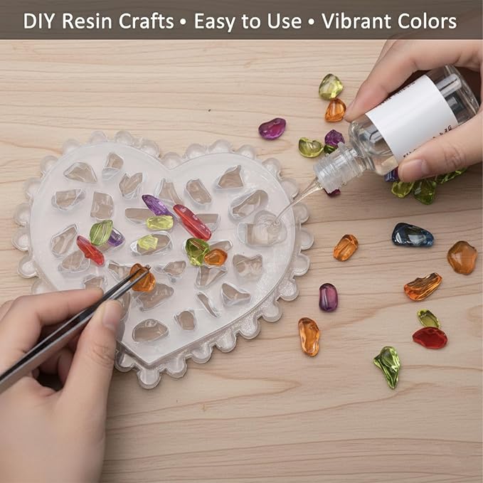 3 Pcs Gems Silicone Nail Art Molds for Women Resin Nail Design