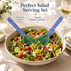 Salad Servers, Resin Salad Tongs, Long Handle Salad Server Set - Image 2