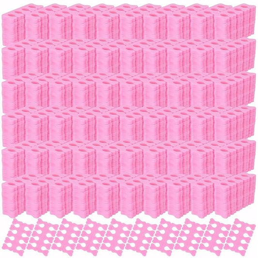 500 Pcs (250 Pairs) Toe Separators Pedicure Tool Kit Soft Toe Spacers for Pedicures Spreaders Finger Dividers for Women Men Feet Nail Toenails Art Painting Polish Spa