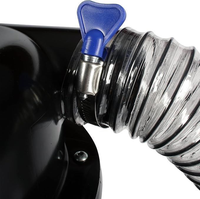 Quick Click Dust Collection Separator, w/ 16 Ft Hose Set and Urethane Ducting Hose