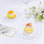 U-QE 100 Pieces Clear Plastic Plates - Image 8
