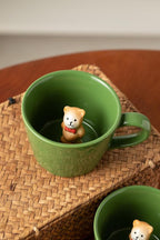 DIHOclub Bow Tie Bear Coffee Cup Hidden Ceramic Animal Inside Mug, Cute Cartoon - Image 8