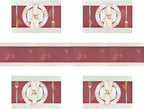 PIGCHCY Elegant Placemats with Matching Table Runner, Washable Durable Plastic by PIGCHCY