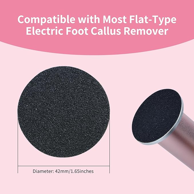 120pcs Replaceable Sandpaper for Electric Foot Callus Remover, 80 Grit Coarse Sandpaper Refill Discs